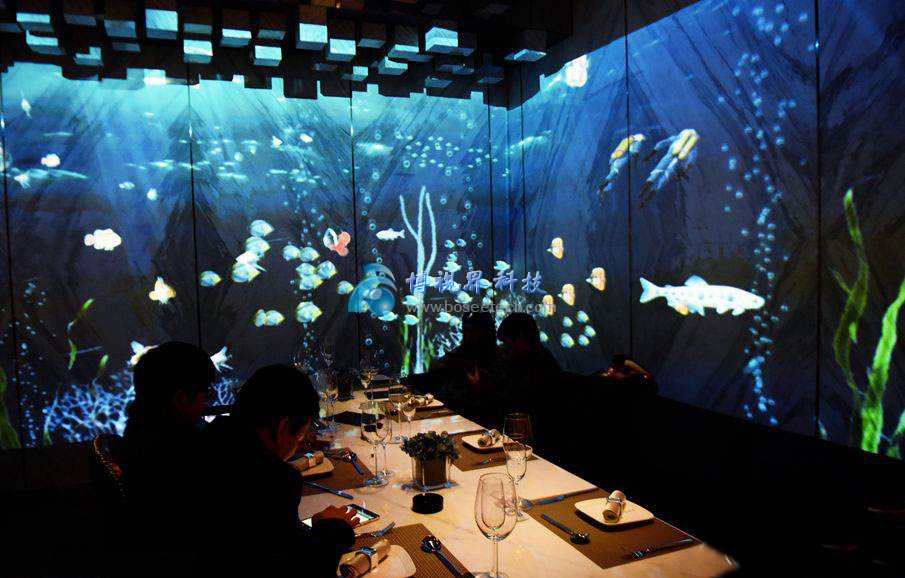 杭州宴西湖5D全息投影餐厅-博视界科技