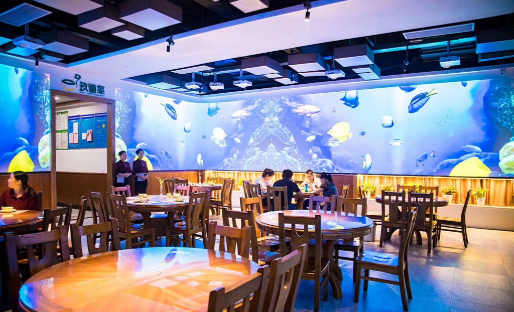 江西赣州首家5D全息投影餐厅改造完成开业-博视界科技
